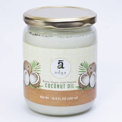Adya Organics Extra Virgin Cold Pressed Coconut Oil