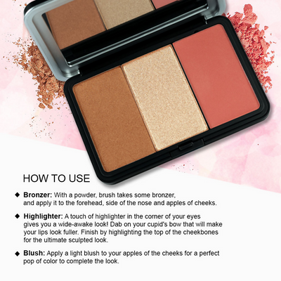 Daily Life Forever52 Glambo - Contour Highlighter Blush Palette - Barbie Doll