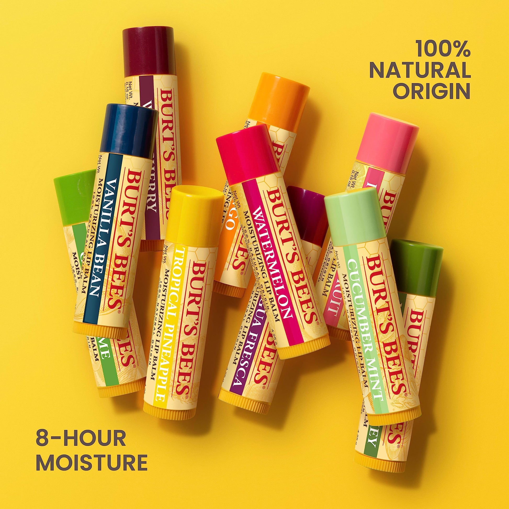 Burt's Bees Lip Balm, Beeswax, 0.15 oz, Transparent