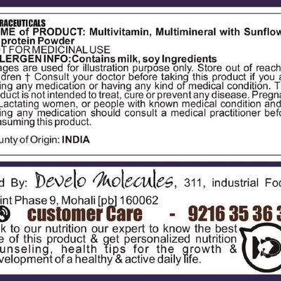 Develo Health Gainer protein Powder for Elderly, Seniors & Old Age, Men & Women - 500g Kesar Badam