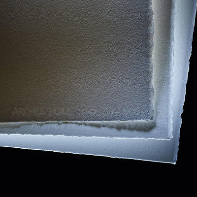Arches Oil 300 GSM Cold Pressed White 56 x 76 cm Paper Sheets, 10 Sheets