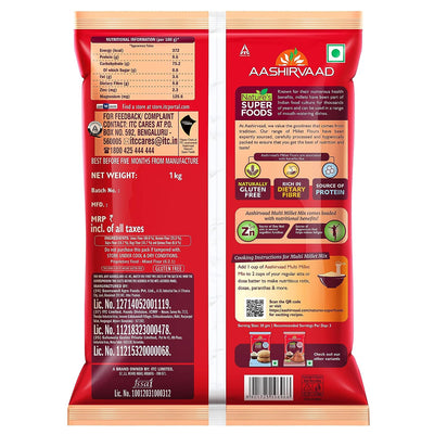 Aashirvaad Nature’s Superfoods Multi Millet Mix, 1kg Pack, Super Nutritious Millet Flour