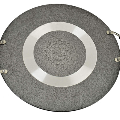 Anjali D PMTD12 Multi Tawa Deluxe Platinum Flat Tawa With Heat Resistant sturdy 2 Side Handle Triple Coating Non stick Tawa for Multie Purpose Food Item Making PMTD12