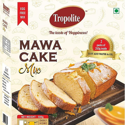 Tropolite Mawa Cake Mix | Eggless Mix | Rich Flavour | 500gm