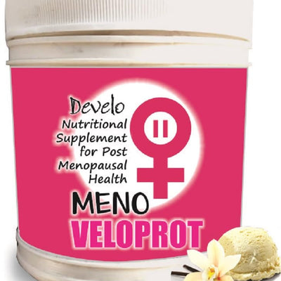 Develo Menopause Supplement for Women, Manage Hot Flashes, Night Sweats, Stress, Hormonal Imbalance - 500g Vanilla