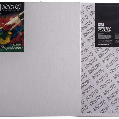 Brustro Artists 100% Cotton Canvas Board Medium Grain 20"x24" (Pack of 2)
