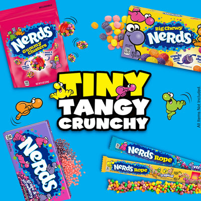 8x Wonka for The Love of Nerds Gotta Have Grape & Seriously Strawberry Candy, 141 g each - Pack of 8