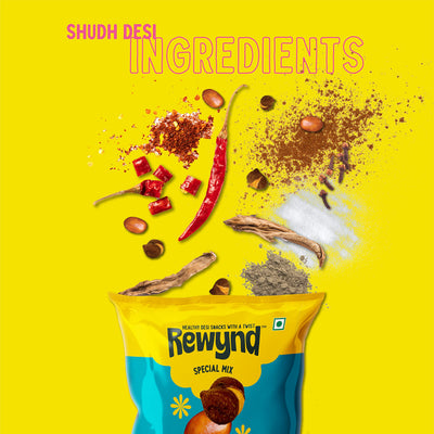 Rewynd Masala Sing Chana | 600gm (Pack of 4) | Healthy & Tasty Masala Sing Chana Mix | 100% Veg | Healthy Snack for Anytime Snacking