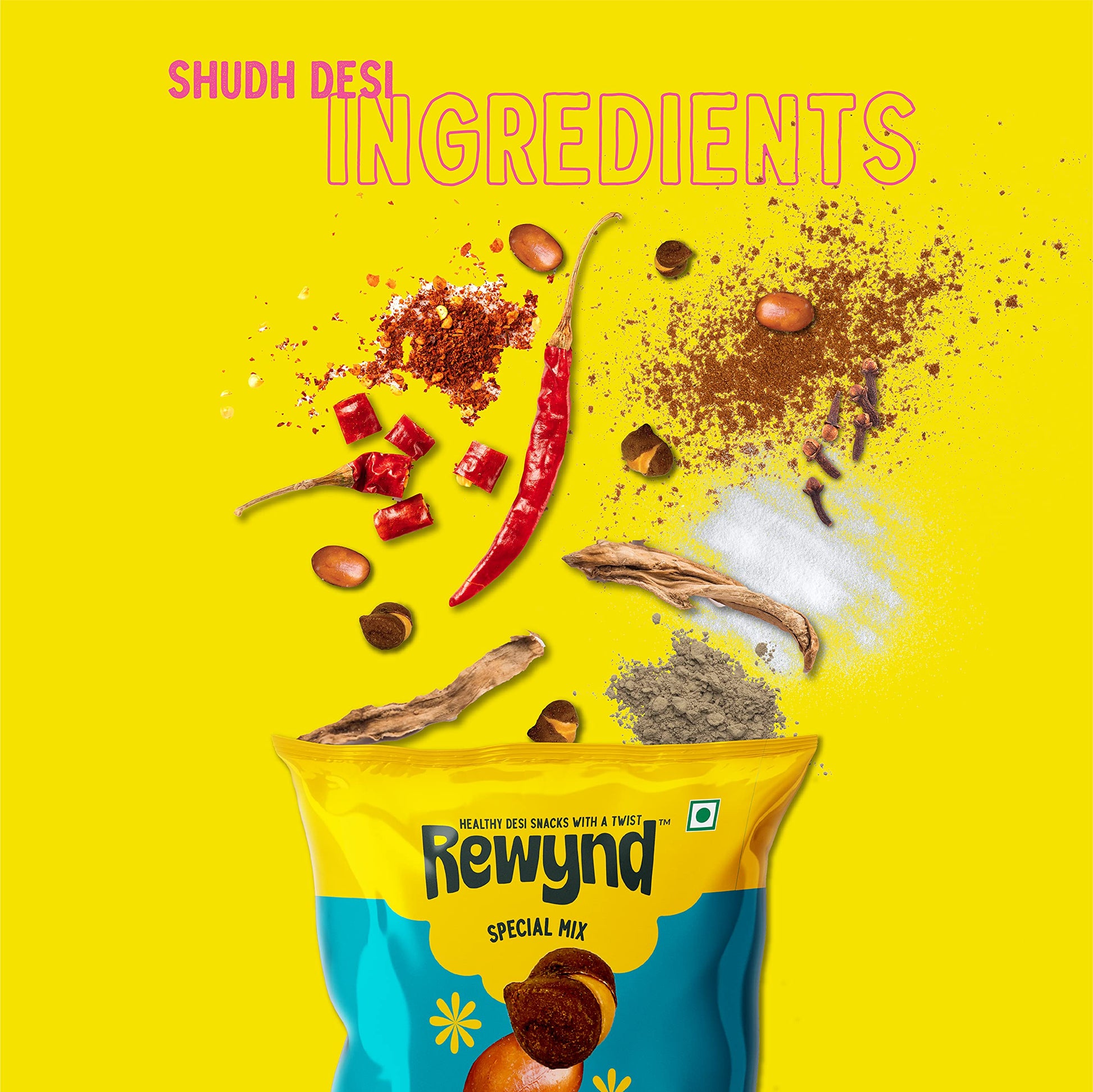 Rewynd Masala Sing Chana | 600gm (Pack of 4) | Healthy & Tasty Masala Sing Chana Mix | 100% Veg | Healthy Snack for Anytime Snacking