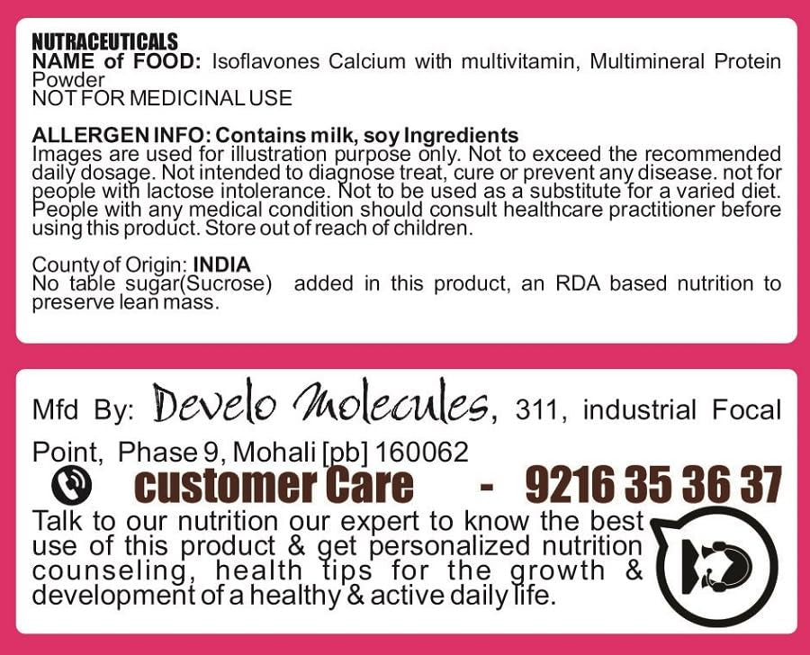 Develo Menopause Supplement for Women, Manage Hot Flashes, Night Sweats, Stress, Hormonal Imbalance - 500g Vanilla