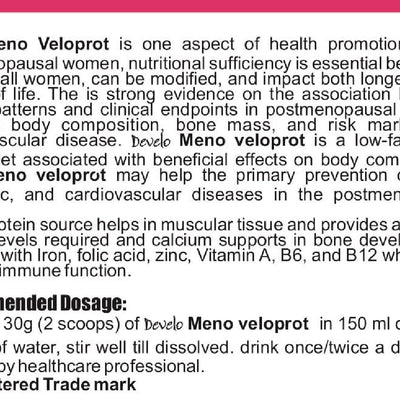 Develo Menopause Supplement for Women, Manage Hot Flashes, Night Sweats, Stress, Hormonal Imbalance - 500g Vanilla