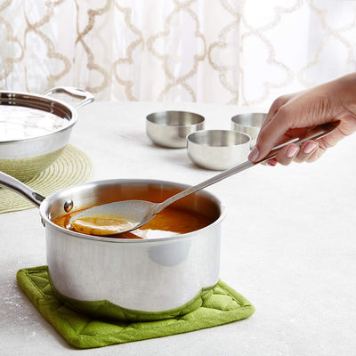 Amazon Brand - Solimo Stainless Steel Basting/Serving Spoon Set (2 pieces),58 centimeter