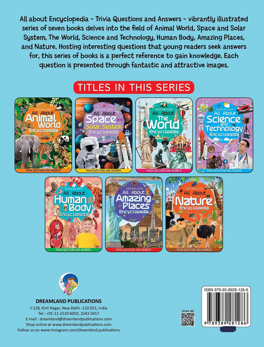 Dreamland Amazing Places Encyclopedia for Children Age 5 - 15 Years- All About Trivia Questions and Answers