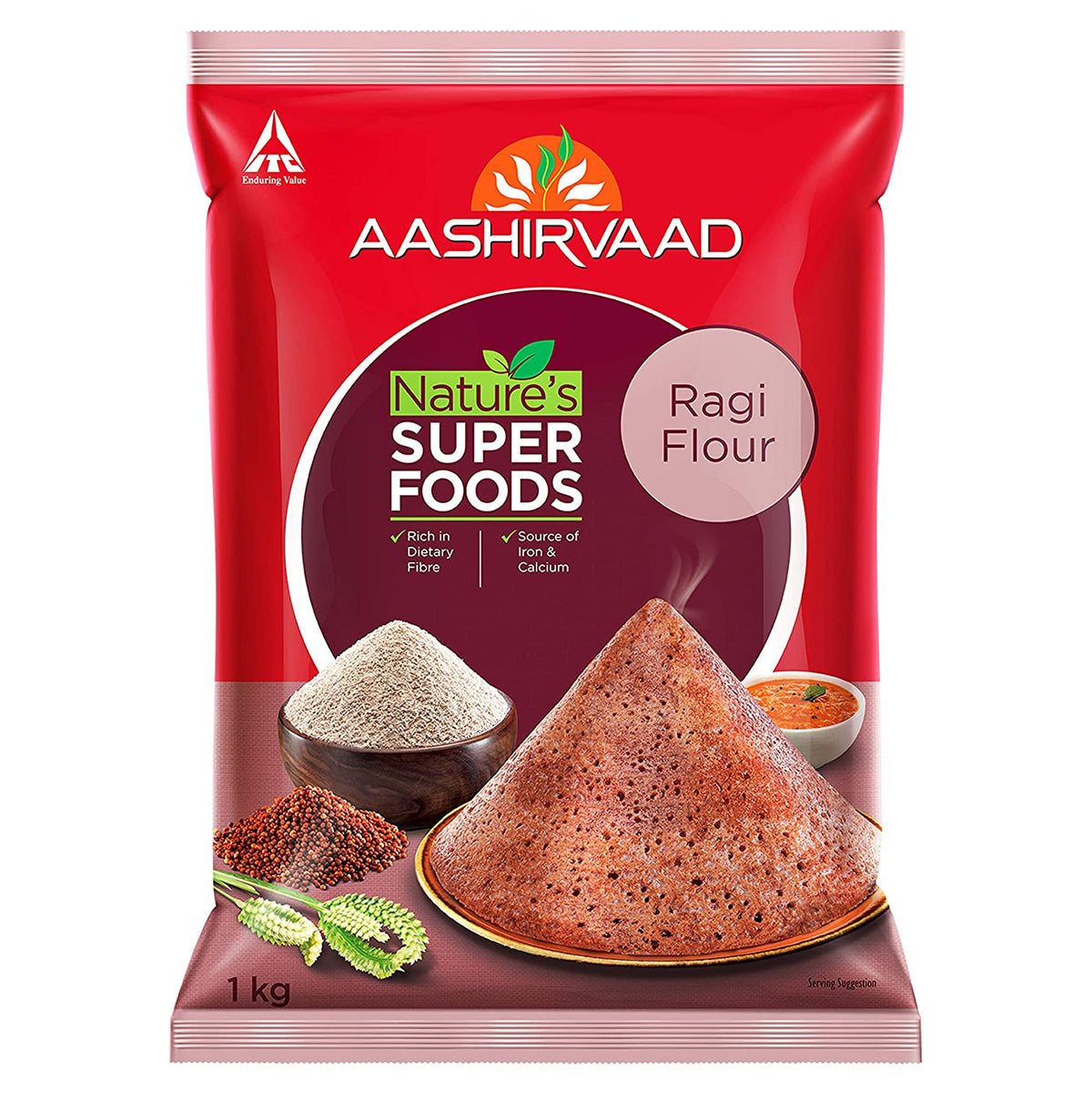 Aashirvaad Nature’s Superfoods Ragi Flour, 1kg Pack,