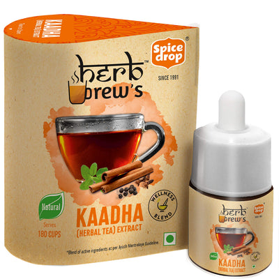 Spice Drop Herb Brews Ayush Kadha/ Kwath Extract for Immunity , 5ml (180 Drops)
