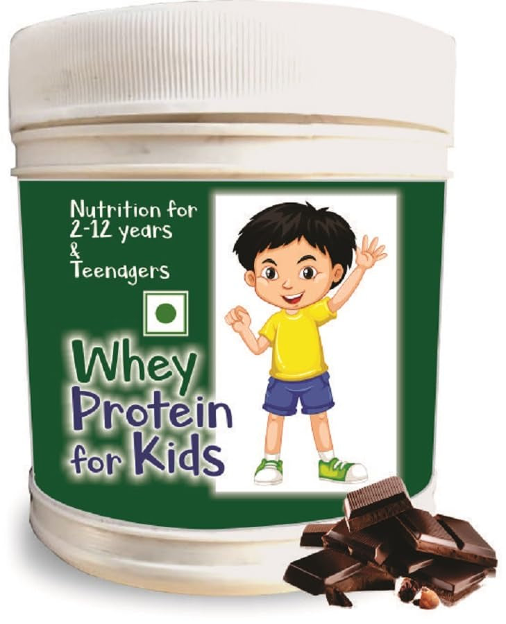 Develo Whey Protein Powder for Little Kids (2-12 years) & Teenager Children, Boys & Girls - 500g Chocolate Flavour