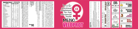 Develo Menopause Supplement for Women, Manage Hot Flashes, Night Sweats, Stress, Hormonal Imbalance - 500g Vanilla