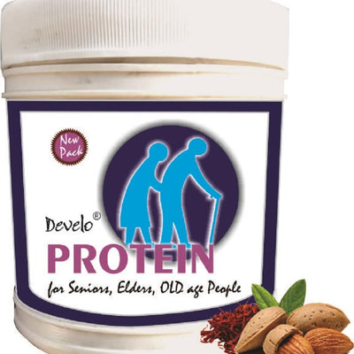 Develo Health Gainer protein Powder for Elderly, Seniors & Old Age, Men & Women - 500g Kesar Badam
