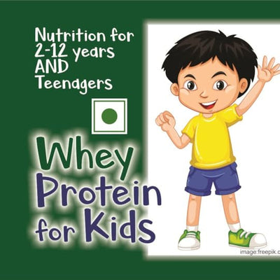 Develo Whey Protein Powder for Little Kids (2-12 years) & Teenager Children, Boys & Girls - 500g Chocolate Flavour