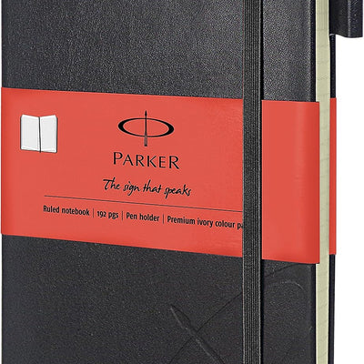 Parker Aster Pearl White Chrome Ball Pen with Parker Notebook