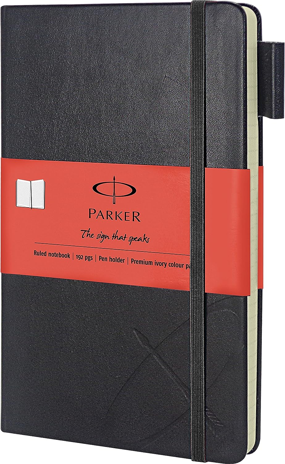 Parker Aster Pearl White Chrome Ball Pen with Parker Notebook