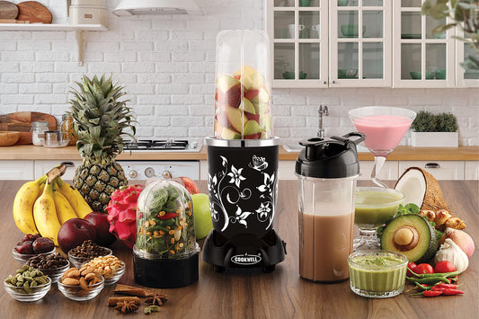 Cookwell Nutri Blender (5 Jar 3 Blade, Black)