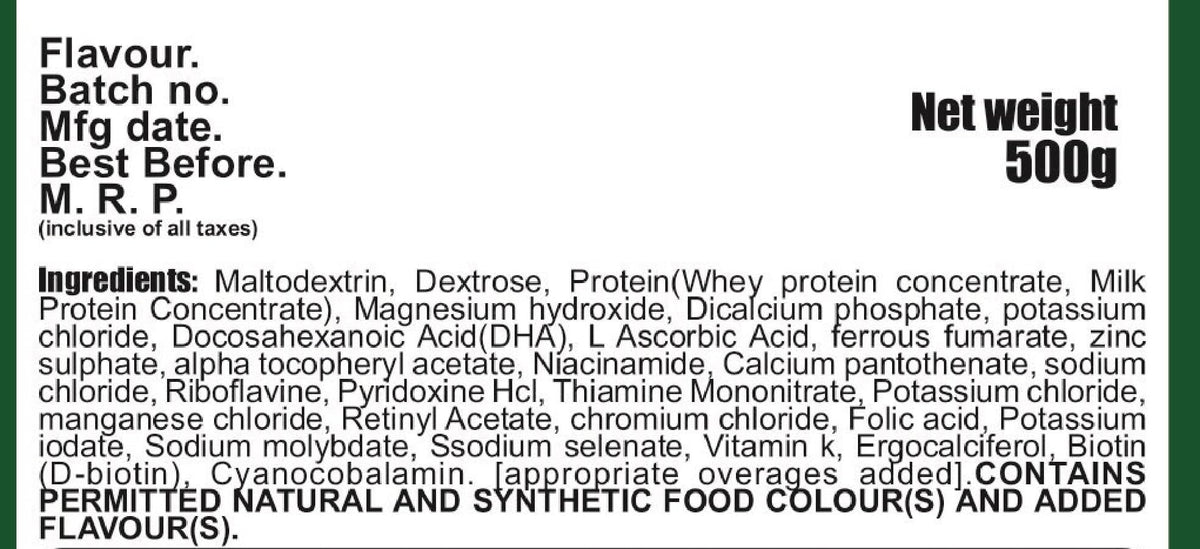 Develo Whey Protein Powder for Little Kids (2-12 years) & Teenager Children, Boys & Girls - 500g Chocolate Flavour