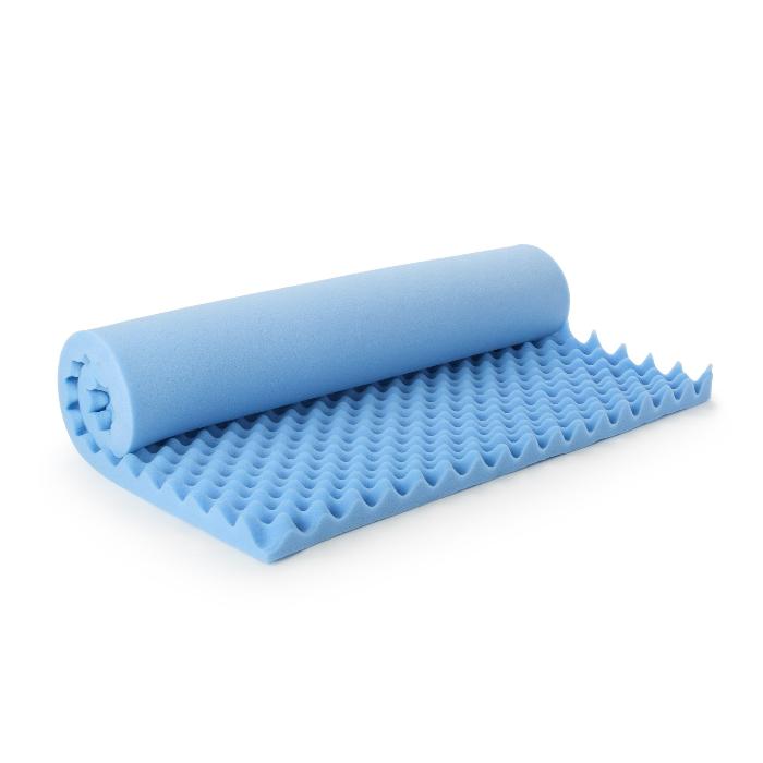 Mattress Overlay Convoluted Foam 72 L X 33 W X 2 H Inch