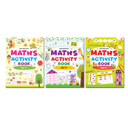 Dreamland Publications Maths Activity Books Pack- A Set of 3 Books