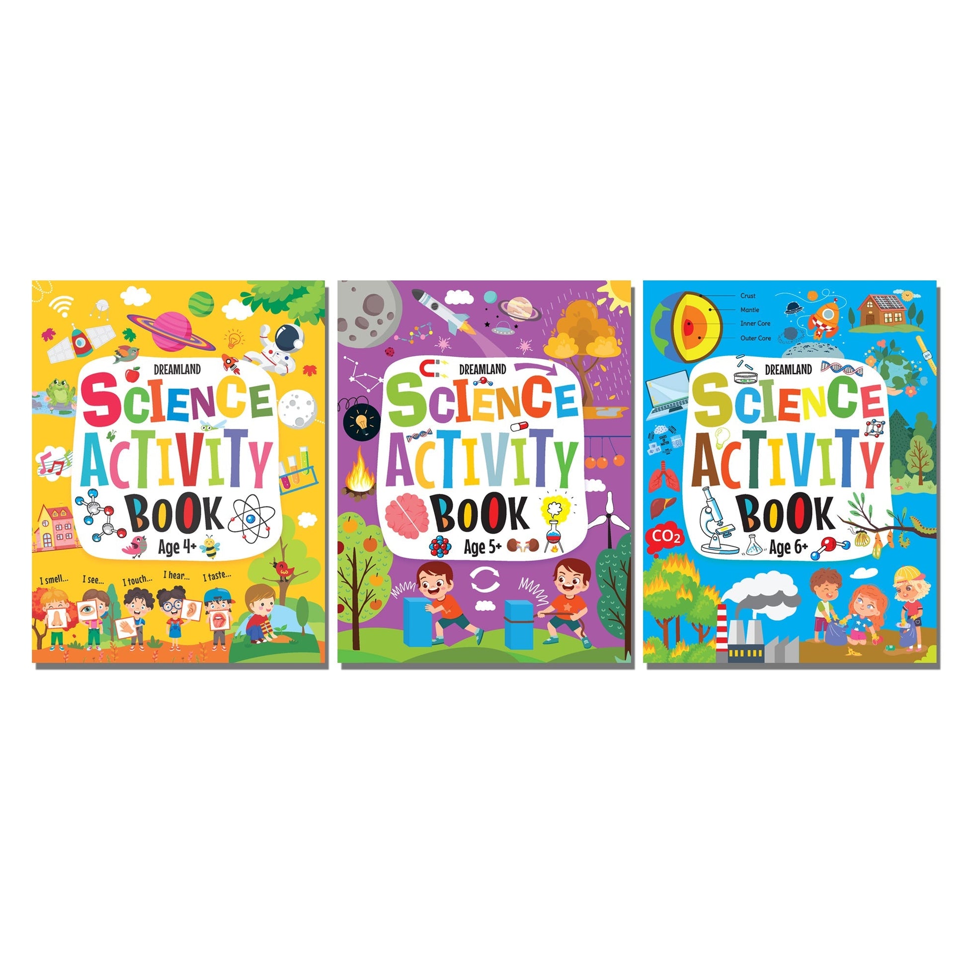 Dreamland Publications Science Activity Books Pack- A Set of 3 Books