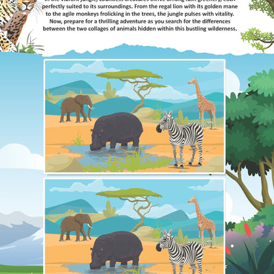 Dreamland Publications Wildlife Wonders Activity Book for Kids Age 5 -10 years
