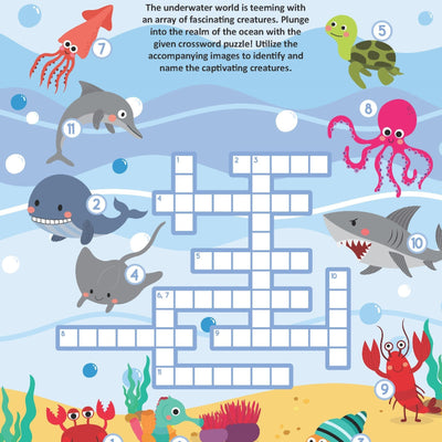 Dreamland Publications Wildlife Wonders Activity Book for Kids Age 5 -10 years