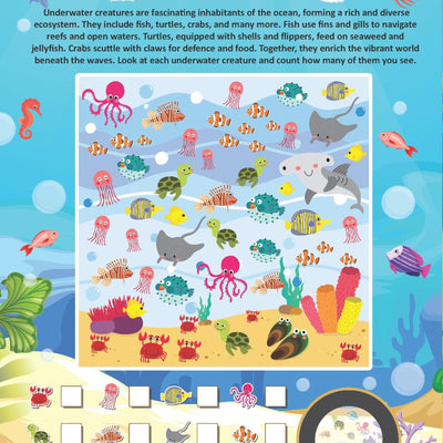 Dreamland Publications Underwater Expedition Activity Book for Kids Age 5 -10 years