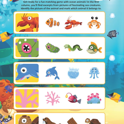 Dreamland Publications Underwater Expedition Activity Book for Kids Age 5 -10 years