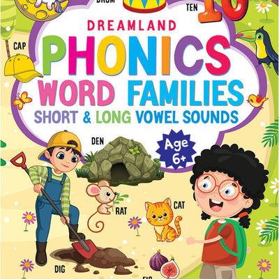 Dreamland Phonics Reader - 3 (Word Families Short and Long Vowel Sounds) Age 6+