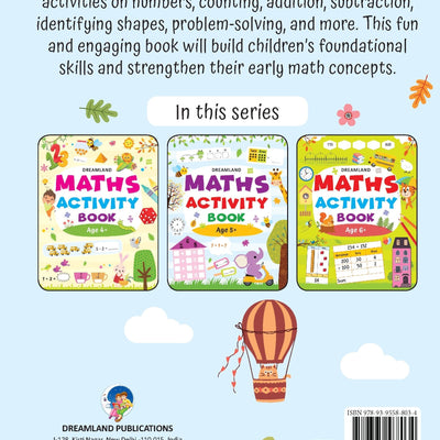 Dreamland Publications Maths Activity Book Age 5+ : Children's Interactive & Activity Book