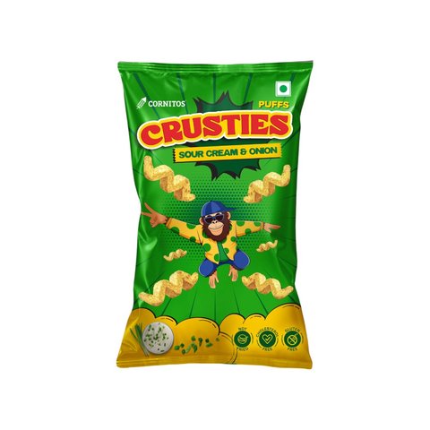 Cornitos Crusties Sour Cream & Onion Puffs - 57G