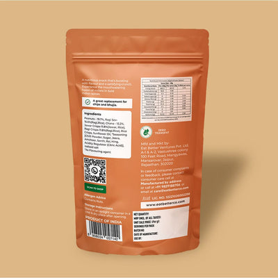 Eat Better Co Millet Namkeen - Desi Masala - 4 Packets (4 x 100 grams) - 400 gms