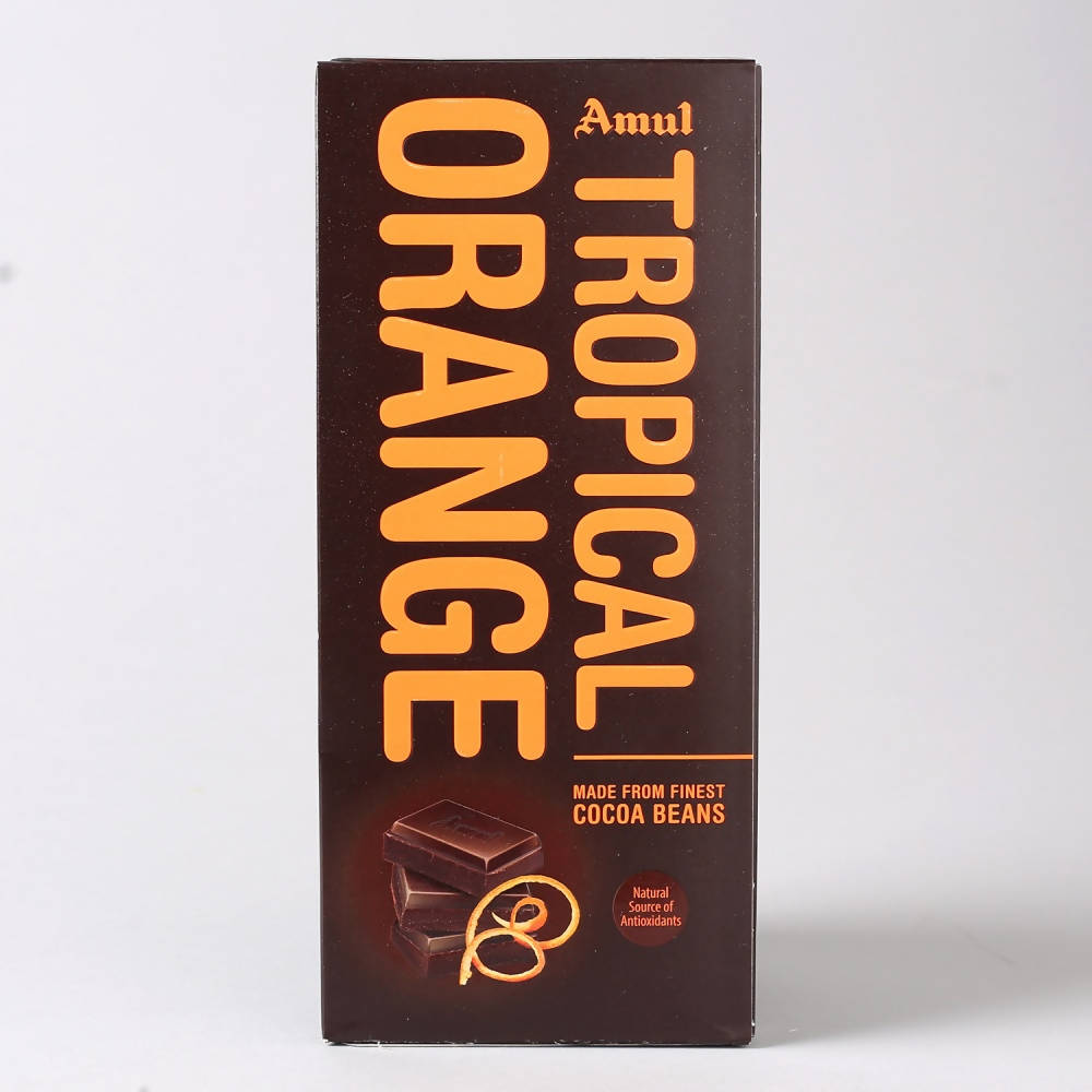 Black Panther Rakhi & Amul Tropical Orange Chocolate
