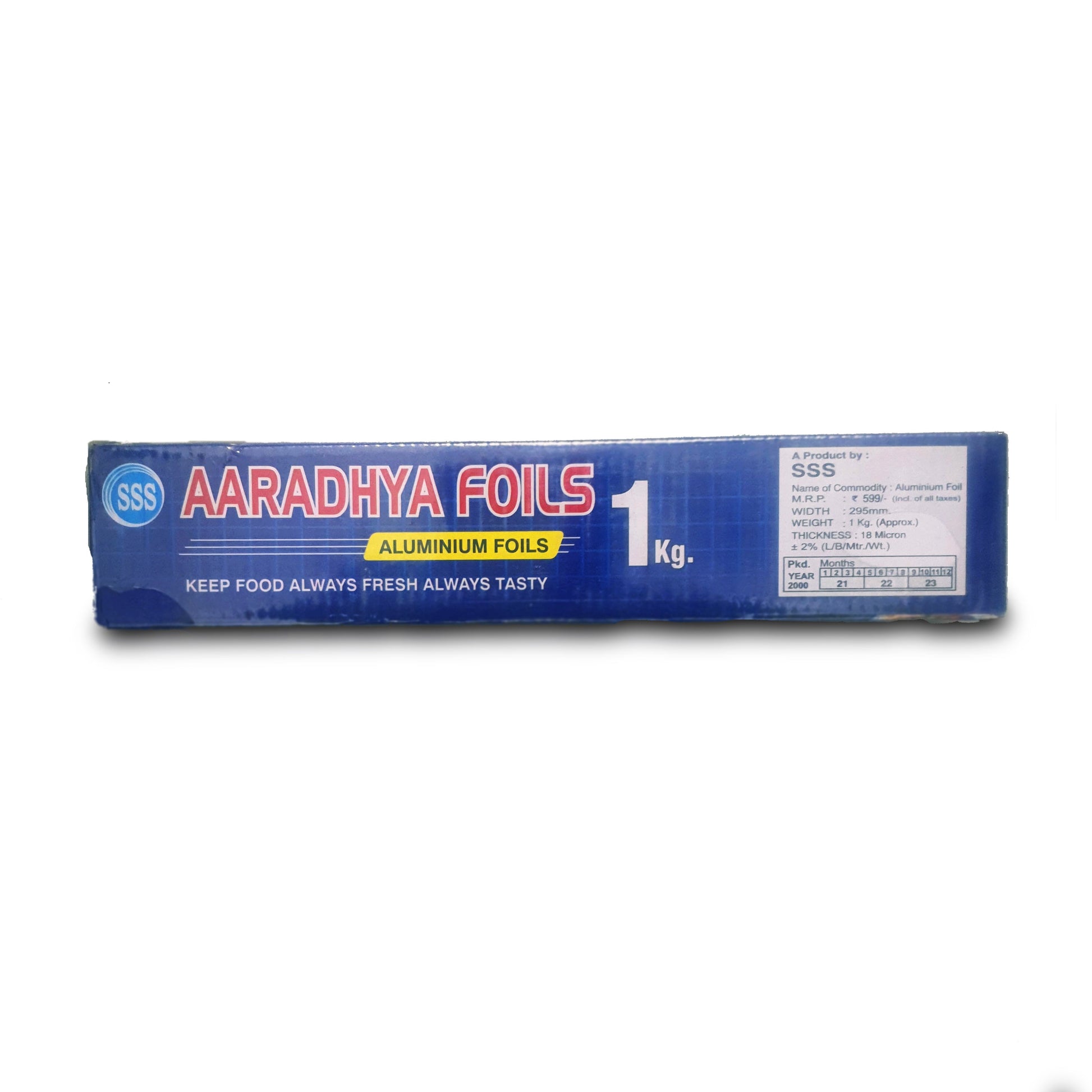 Aaradhya Foils Aluminium Foils (Width-295mm), 1N