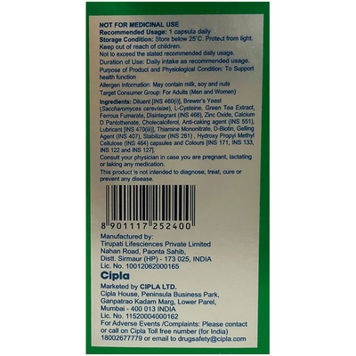 Cipla Adgain Plus Healthy Hair Capsules