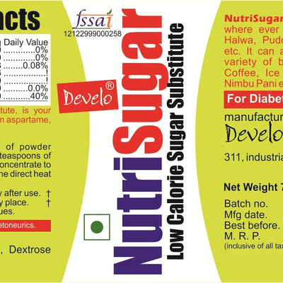 Develo Whey Protein Powder for Diabetic Health & Optimum weight, Sugar Free Snack for Diabetes Care - 1kg (Pack of 1) Chocolate