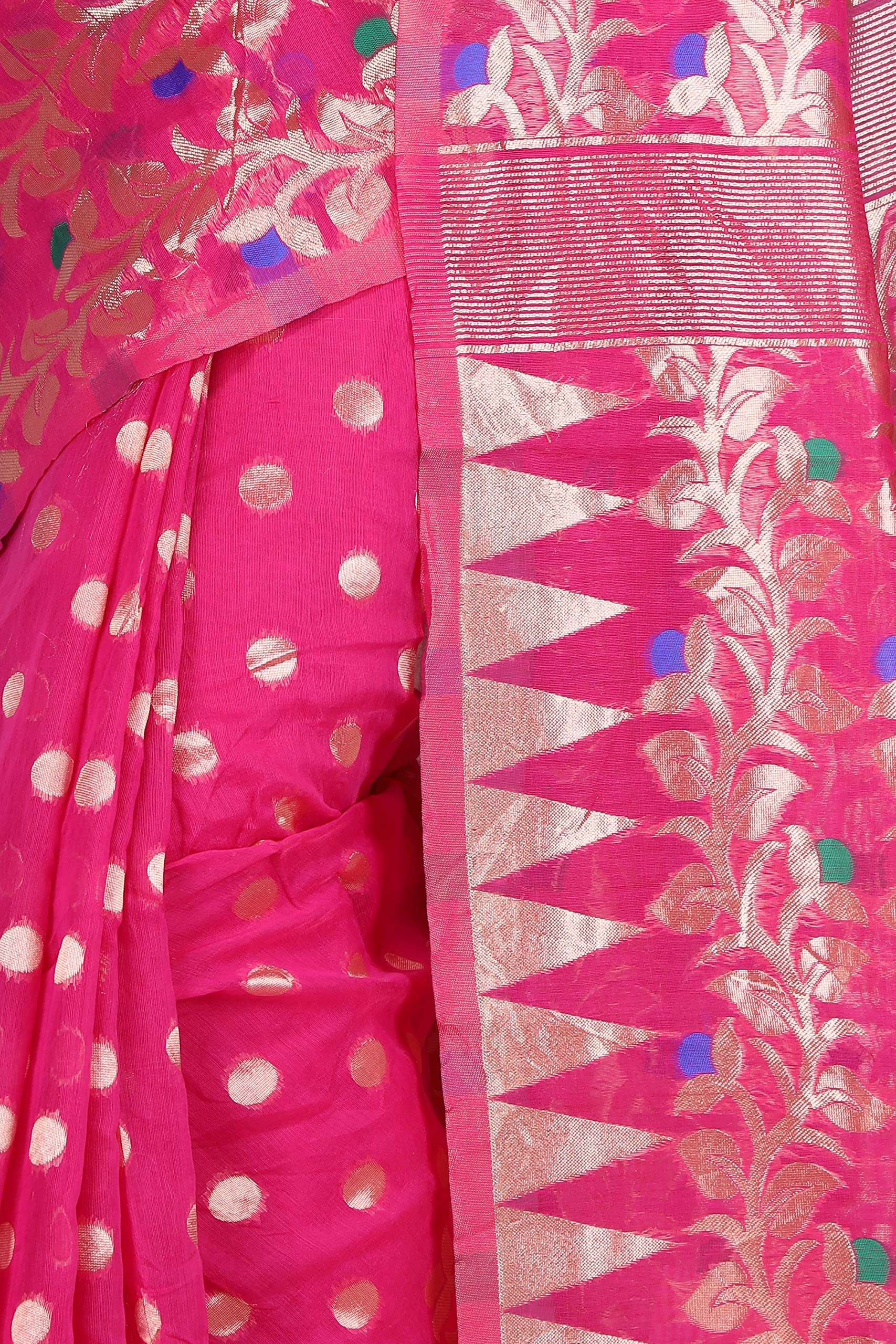 CRAFTONI Allover Exclusive Women's Cotton Silk Dhakai Soft Jamdani Sarees