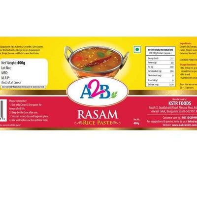 A2B - Adyar Ananda Bhavan Madras Rasam Rice Paste