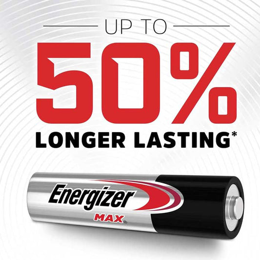 AAA Energizer Max Long Lasting Batteries 2 Pack