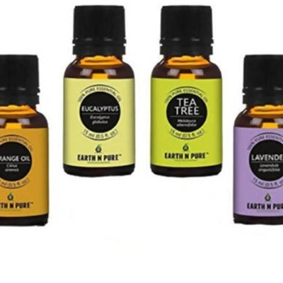 Earth N Pure Essential Oils (Peppermint, Sweet Orange, Eucalyptus, Tea tree, Lavender & Rosemary)