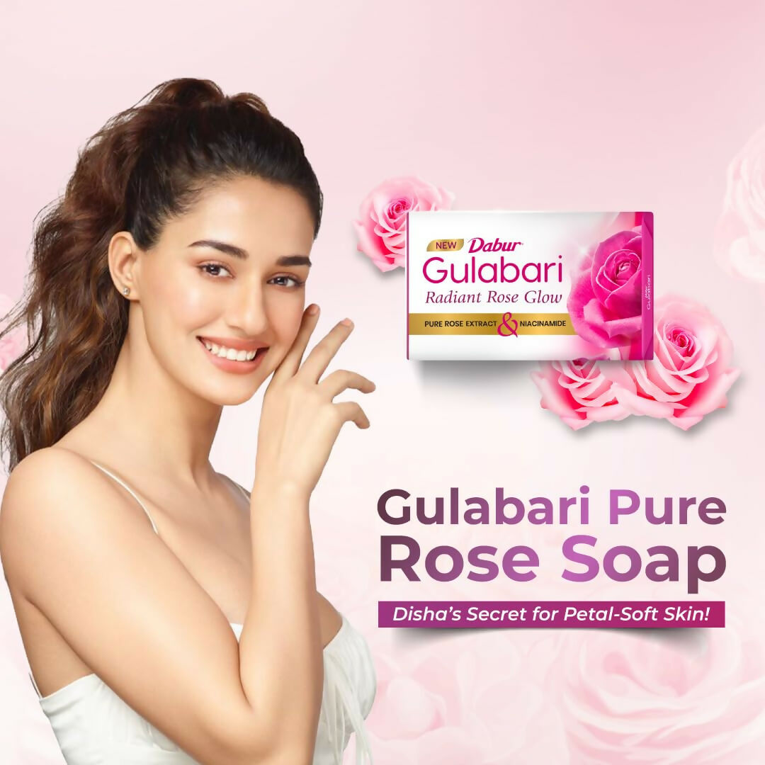 Dabur Gulabari Pure Rose Soap for Radiant Rose Glowing Skin & Body