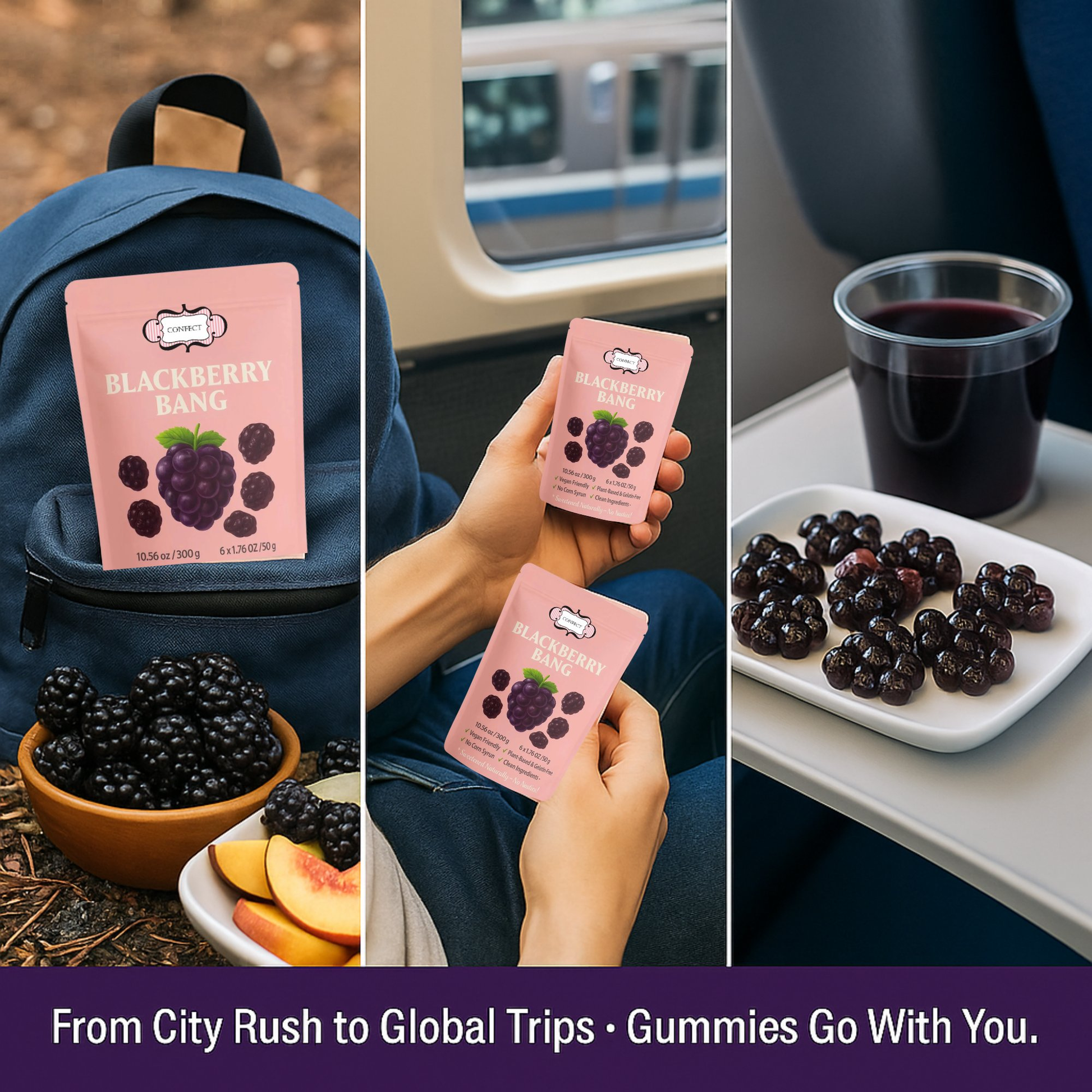 Confect Blackberry Bang Gummies