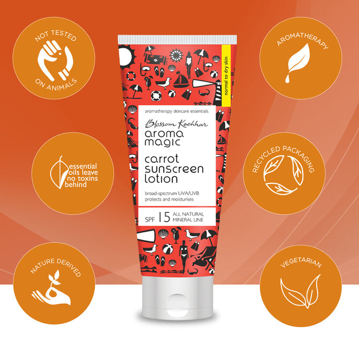 Aroma Magic Carrot Sunscreen Lotion (SPF 15)