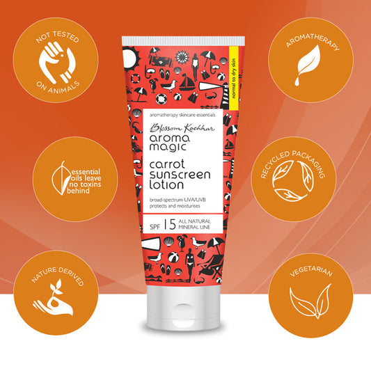Aroma Magic Carrot Sunscreen Lotion (SPF 15)